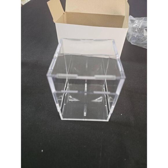 NWT Set Of 2 Baseball Acrylic Square Display Cases Clear - Picture 4 of 7